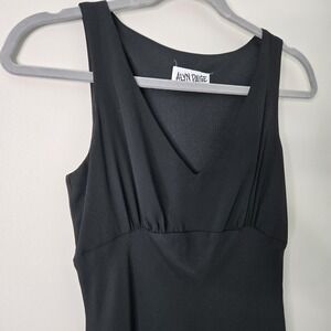 Vintage Y2K 90s Maxi Dress M Medium Babydoll Black V Neck Whimsigoth Fairy Lined